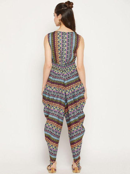 Uptownie Lite Women's Crepe Printed Dhoti Pattern Jumpsuit